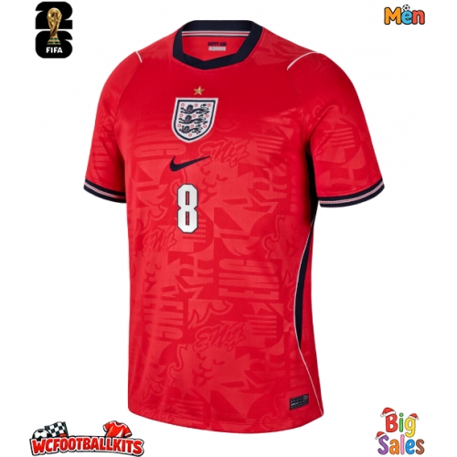 England Elliot Anderson #8 Replica Away Stadium Shirt World Cup 2026 Short Sleeve